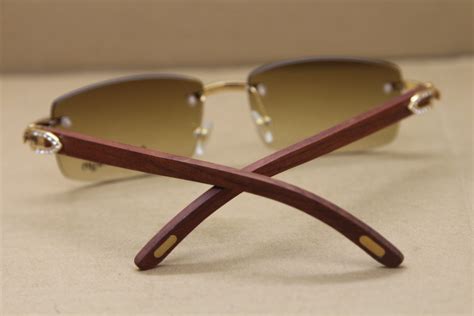 cartier wood glasses men.